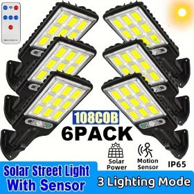Waterproof Mini Solar Outdoor Light Street Light 108LED With Remote Control
