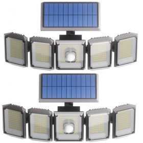 Split Waterproof Solar Outdoor Street Light 5 Side Adjustable 7000K 300 L